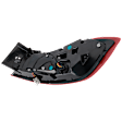 Driver Side, Outer Tail Light, with Bulb(s), LED, Mounts On Body, CAPA Certified