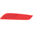 Rear, Passenger Side Bumper Reflector, CAPA Certified