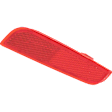 Rear, Passenger Side Bumper Reflector, CAPA Certified