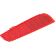 Rear, Driver Side Bumper Reflector
