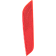 Rear, Driver Side Bumper Reflector, CAPA Certified