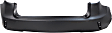 Rear Primed Bumper Cover, Without Parking Aid Sensor Holes