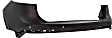 Rear, Upper Primed Bumper Cover, Upper Bumper Cover, CAPA Certified