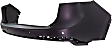 Rear, Upper Primed Bumper Cover, Upper Bumper Cover, CAPA Certified