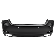 Rear Primed Bumper Cover, without Mounting Bracket(s), For Models with Park Distance Control Sensor and without F Sport Package, North America Built Vehicle