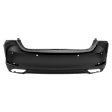 Rear Primed Bumper Cover, without Mounting Bracket(s), For Models with Park Distance Control Sensor and without F Sport Package, North America Built Vehicle, CAPA Certified