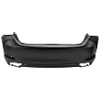 Rear Primed Bumper Cover, without Mounting Bracket(s), For Models without Park Distance Control Sensor Holes and F Sport Package, North America Built Vehicle, CAPA Certified