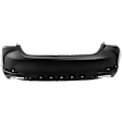 Rear Primed Bumper Cover, without Mounting Bracket(s), North America Built Vehicle, For Models with F Sport Package and without Park Distance Control Sensor Holes