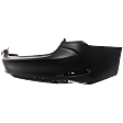 Rear Primed Bumper Cover, without Mounting Bracket(s), North America Built Vehicle, For Models with F Sport Package and without Park Distance Control Sensor Holes, CAPA Certified