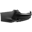 Rear Primed Bumper Cover, without Mounting Bracket(s), North America Built Vehicle, For Models with F Sport Package and without Park Distance Control Sensor Holes, CAPA Certified