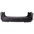 Rear Primed Bumper Cover, 6 Cyl., 3.5L Engine, CAPA CERTIFIED
