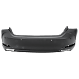 Rear Primed Bumper Cover, without Mounting Bracket(s), Japan Built Vehicle, Power Luggage Lid, For Models with Park Distance Control Sensor and without F Sport Package