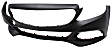2016 Mercedes Benz C300 - Front Primed Bumper Cover,  For Models Without AMG Styling Package, Luxury Package, Active Park Assist System and Without Surround View Camera, Sedan, CAPA Certified