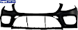 Front Primed Bumper Cover, 4Matic Model, With Active Park Assist Sensor Holes, CAPA Certified