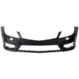 Front Primed Bumper Cover, For Models With AMG Styling Package, With Headlight Washer Holes and Side Marker Light Holes, Without Parking Sensor Holes