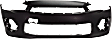 Front Primed Bumper Cover, Without Tow Hook Hole Cover