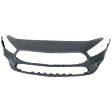 Front Primed Bumper Cover, For Models without AMG Styling Package and Front View Camera, with Active Park Assist System