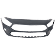 Front Primed Bumper Cover, For Models without AMG Styling Package and Front View Camera, with Active Park Assist System