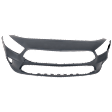 Front Primed Bumper Cover, For Models without AMG Styling Package and Front View Camera, with Active Park Assist System, CAPA CERTIFIED