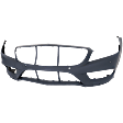 Front Primed Bumper Cover, With Parktronic Holes