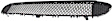 Front, Center Bumper Grille, Textured