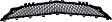 2015-2017 Mercedes Benz E400 - Front, Center Bumper Grille, Primed