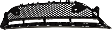 Front, Center Bumper Grille, Black