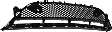 Front, Center Bumper Grille, Black