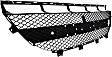 Front, Center Bumper Grille, Black