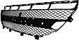 Front, Center Bumper Grille, Black