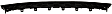 Front, Lower Bumper Grille, Textured Black