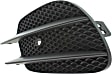 Front, Driver Side, Outer Bumper Grille, Textured Black