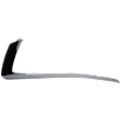 Front, Passenger Side, Upper Bumper Trim, Chrome, Upper Garnish