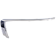 Front, Driver Side, Upper Bumper Trim, Chrome, Upper Garnish