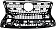 2013 Mercedes Benz GL450 Base - Grille, Textured Gray, For Models Without AMG Styling and Off Road Package, CAPA Certified