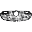 Front Grille Assembly, Textured Black Shell and Insert, Grille, CAPA Certified