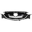 2017-2021 Mazda CX-5 - Grille, Painted Black, For Models without Around View Monitor