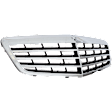 2010 Mercedes Benz E350 Base - Grille, Chrome Shell with Painted Black Insert, Sedan, For Models Without Distronic Cruise Control, With Avantgarde Package