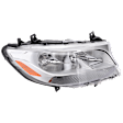 Passenger Side Headlight, with Bulb, Halogen, Clear Lens, Base Model
