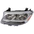 2019-2022 Mercedes Benz Sprinter 2500 - Driver Side Headlight, with Bulb, Halogen, Clear Lens, Base Model, CAPA Certified