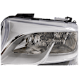 2019-2022 Mercedes Benz Sprinter 2500 - Driver Side Headlight, with Bulb, Halogen, Clear Lens, Base Model, CAPA Certified