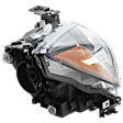 Passenger Side Halogen Headlight, Without bulb(s), OE Replacement
