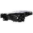 Passenger Side Halogen Headlight, Without bulb(s), OE Replacement