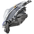 Passenger Side Halogen Headlight, Without bulb(s), OE Replacement