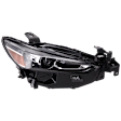 Passenger Side LED Headlight, With bulb(s), OE Replacement