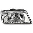 Passenger Side Halogen Headlight, Without bulb(s), OE Replacement, CAPA Certified