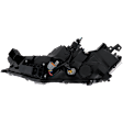 Passenger Side LED Headlight, With bulb(s), CAPA Certified