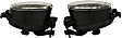 Front, Driver and Passenger Side Fog Light, With Bulb, Halogen, With HID Headlights