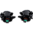 Front, Driver and Passenger Side Halogen Fog Light, With bulb(s)