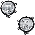 Front, Driver and Passenger Side Fog Light, With Bulb, Halogen